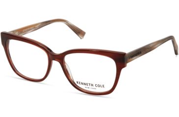 Image of Kenneth Cole KC0296 Eyeglass Frames - Matte Dark Brown Frame Color