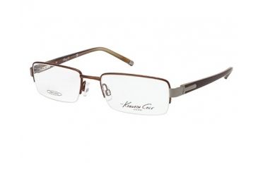 Image of Kenneth Cole New York KC0183 Eyeglass Frames - Matte Dark Brown Frame Color