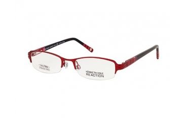 Image of Kenneth Cole Reaction KC0708 Eyeglass Frames - Shiny Bordeaux Frame Color