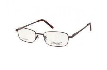 Image of Kenneth Cole Reaction KC0728 Eyeglass Frames - Shiny Dark Brown Frame Color