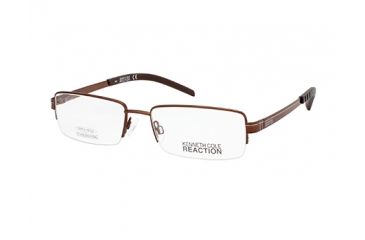 Image of Kenneth Cole New York KC0742 Eyeglass Frames - Shiny Dark Brown Frame Color