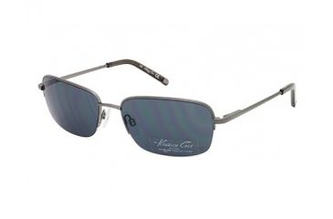 Image of Kenneth Cole New York KC7024 Sunglasses - Shiny Dark Ruthenium Frame Color