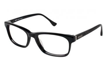 Image of Kenzo 2211 Single Vision Prescription Eyeglasses - Frame BLACK KZ221101