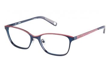 Image of Kenzo 2242 Single Vision Prescription Eyeglasses - Frame NAVY/RED, Size 53/17mm KZ224202