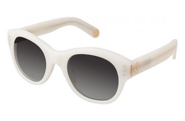 Image of Kenzo 3166 Sunglasses - Frame IVORY, Lens Color Grey KZ316604