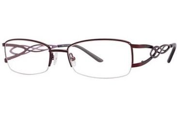 Image of LAmy Brigitte Single Vision Prescription Eyeglasses - Frame Burgundy/Purple, Size 53/18mm LYBRIGITTE02