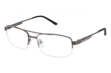 Image of LAmy C By 618 Progressive Prescription Eyeglasses - Frame LIGHT GUNMETAL, Size 55/18mm CYCBL61803