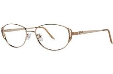 Image of LAmy C by L'Amy 506 Progressive Prescription Eyeglasses - Frame Gold, Size 51/16mm CYCBL50602