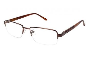 Image of LAmy C by L'AMY 615 Single Vision Prescription Eyeglasses - Frame BROWN CYCBL61503