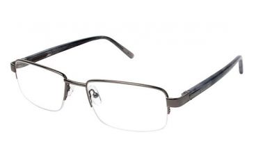Image of LAmy C by L'AMY 615 Single Vision Prescription Eyeglasses - Frame DARK GREY CYCBL61501