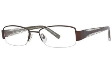 Image of LAmy Justine Progressive Prescription Eyeglasses - Frame Brown/Green, Size 50/17mm LYJUSTINE02
