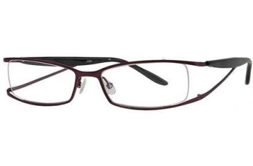 Image of LAmy LeafUS 1010 Progressive Prescription Eyeglasses - Frame Magenta/Dark Grey, Size 52/16mm LYLEAFUS101004