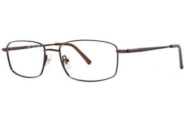 Image of LAmy Port 413 Single Vision Prescription Eyeglasses - Frame Brown/Gold, Size 54/17mm LYPORT41302