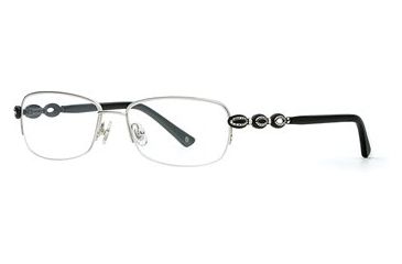 Image of Laura Ashley Aerin SELA AERI00 Eyeglass Frames - Silver SELA AERI005330 SV