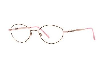 Image of Laura Ashley Antoinette SELA ANTN00 Eyeglass Frames - Brown Rose SELA ANTN005335 BN
