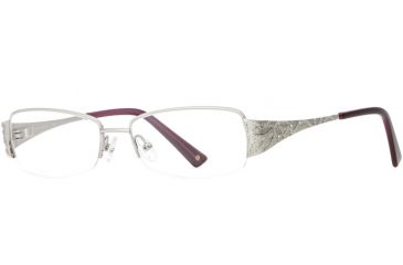 Image of Laura Ashley Carly SELA CARL00 Progressive Prescription Eyeglasses - Platinum SELA CARL005335 SV