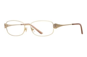 Image of Laura Ashley Geneva SELA GENV00 Single Vision Prescription Eyeglasses - Gold SELA GENV005435 GO