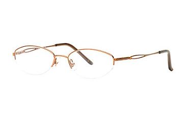 Image of Laura Ashley Hilda SELA HILD00 Progressive Prescription Eyeglasses - Amber SELA HILD005235 BN