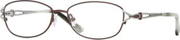 Image of Laura Ashley Lorna SELA LORN00 Eyeglass Frames - Garnet SELA LORN005230 RD