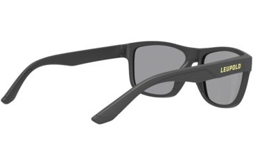 Image of Leupold Katmai Sunglasses, Matte Black Frame, Square Shadow Gray Flash Lens, Polarized, Narrow-Regular, 179097