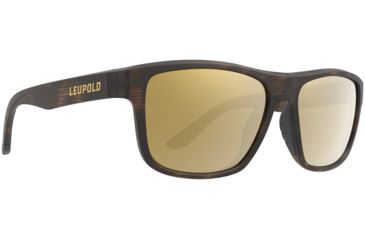 Image of Leupold Katmai Sunglasses, Matte Tortoise Frame, Square Bronze Mirror Lens, Polarized, Narrow-Regular, 179098