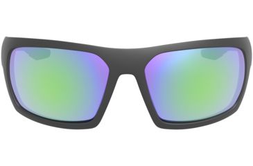 Image of Leupold Packout Mens Sunglasses, Matte Black Frame, Square Emerald Mirror Lens, Polarized, Regular, 179095