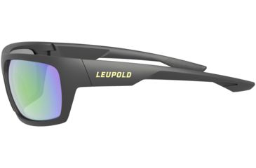 Image of Leupold Packout Mens Sunglasses, Matte Black Frame, Square Emerald Mirror Lens, Polarized, Regular, 179095