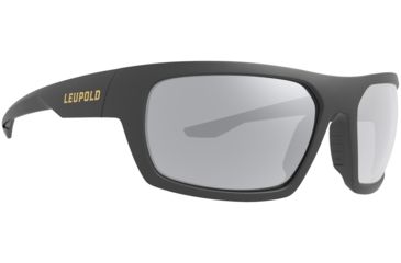 Image of Leupold Packout Mens Sunglasses, Matte Black Frame, Square Shadow Gray Flash Lens, Polarized, Regular, 179096