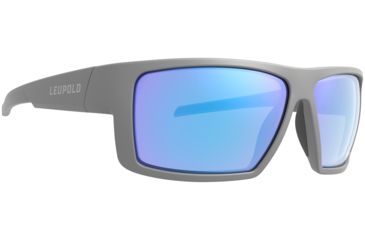 Image of Leupold Switchback Mens Sunglasses, Matte Grey Frame, Square Blue Mirror Lens, Polarized, Regular-Wide, 179629