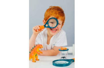 Image of Levenhuk LabZZ MG3 Magnifier with Compass, Blue/Yellow, Small, 70812