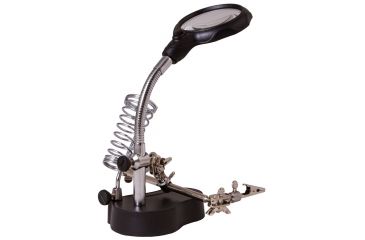 Image of Levenhuk Zeno Desk D3 Magnifier, Black/Silver, Medium 70441