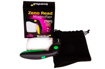 Image of Levenhuk Zeno Read ZR14 Magnifier, Black/Green, Small, 74069