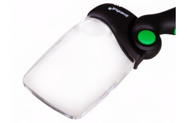 Image of Levenhuk Zeno Read ZR14 Magnifier, Black/Green, Small, 74069