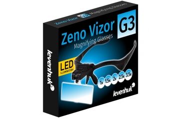 Image of Levenhuk Zeno Vizor G3 Magnifying Glasses, LED Illumination, Black, Medium 69673