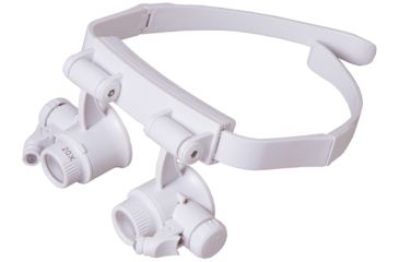 Image of Levenhuk Zeno Vizor G6 10/15/20/25x Magnifying Glasses, White, Small, NSN N 72612