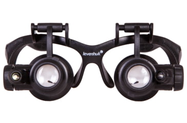 Image of Levenhuk Zeno Vizor G8 Magnifying Glasses, Optical Plastic, 2.5x/4x/6x/8x/10x/15x/20x/25x, Black, Small, 74106