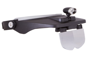 Image of Levenhuk Zeno Vizor H3 Head Magnifier, 100x45mm, 1.2x/1.8x/2.5x/3.5x, Black, Small, 69670