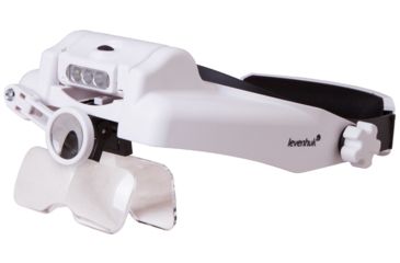 Image of Levenhuk Zeno Vizor H7 1/1.5/2/2.5/3.5x Head Magnifier, White, Small, NSN N 72611
