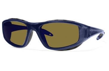 Image of Liberty Sport Suns SNOWBLAZER 1 Protective Eyewear Translucent Blue Frame,Amber w blue flash Lens, Unisex SNOW1TBLU5919130SCL