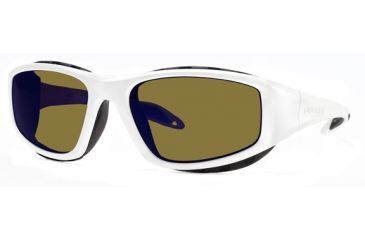 Image of Liberty Sport Suns SNOWBLAZER 1Protective Eyewear Shiny Pearl White Frame,Amber w blue flash Lens, Unisex SNOW1SPWH5919130SCL