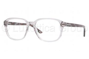 Image of Luxottica LU3207 Single Vision Prescription Eyeglasses C525-5218 - Gray Transparent Frame, Demo Lens Lenses
