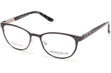 Image of Marcolin MA5013 Eyeglass Frames - Matte Blue Frame Color