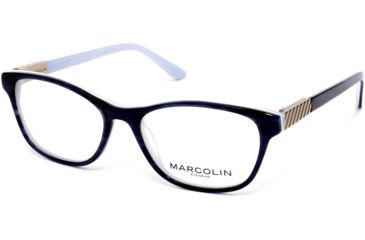 Image of Marcolin MA5016 Prescription Eyeglasses - Blue Frame, 52 mm Lens Diameter MA501652092