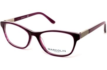 Image of Marcolin MA5016 Prescription Eyeglasses - Violet Frame, 50 mm Lens Diameter MA501650083
