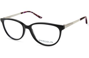 Image of Marcolin MA5019 Eyeglass Frames - Shiny Black Frame Color