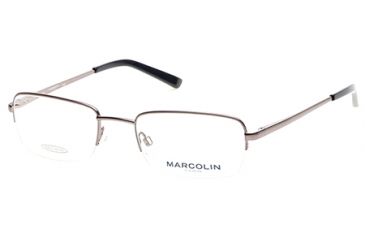 Image of Marcolin MA6824 Eyeglass Frames - Matte Gun Metal Frame Color