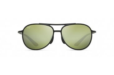Image of Maui Jim Alelele Bridge Aviators  Sunglasses,Matte Black,Maui HT Lens HT438-2M