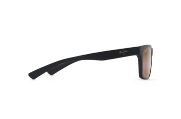 Image of Maui Jim Boardwalk Polarized Square Sunglasses, Matte Black Frame, HCL Bronze Lens, Matte Black H539-2M