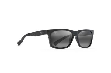 Image of Maui Jim Boardwalk Polarized Square Sunglasses, Translucent Grey Frame, Neutral Grey Lens, Translucent Grey 539-11