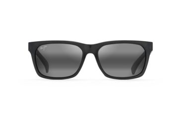 Image of Maui Jim Boardwalk Polarized Square Sunglasses, Translucent Grey Frame, Neutral Grey Lens, Translucent Grey 539-11